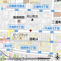 愛媛県松山市千舟町周辺の地図