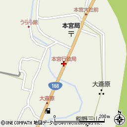 本宮行政局前周辺の地図