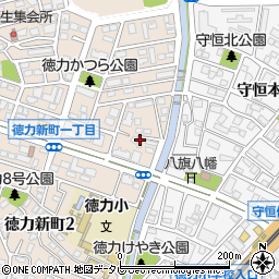 福岡県北九州市小倉南区徳力新町1丁目8周辺の地図