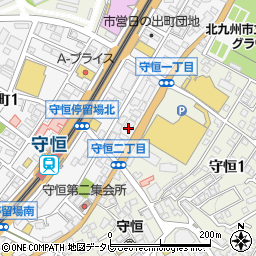 リスタ守恒店周辺の地図