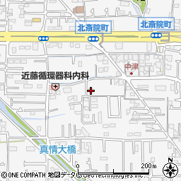 愛媛県松山市北斎院町445周辺の地図