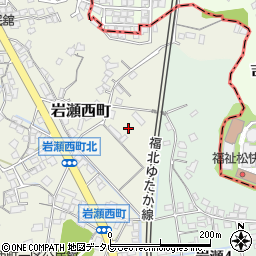 福岡県中間市岩瀬西町57周辺の地図