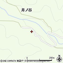 徳島県那賀郡那賀町井ノ谷蔭周辺の地図