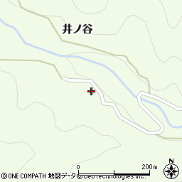 徳島県那賀町（那賀郡）井ノ谷（蔭）周辺の地図
