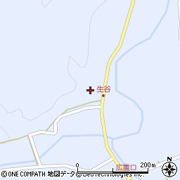 徳島県阿南市新野町生谷20周辺の地図