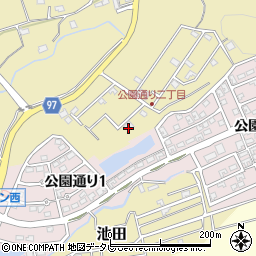 福岡県宗像市池田3549-47周辺の地図