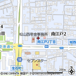レディースユニ松山店周辺の地図