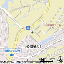 福岡県宗像市池田3549-52周辺の地図