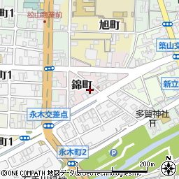 メゾンドール錦町周辺の地図