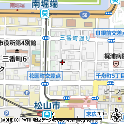松山市民コンサート周辺の地図