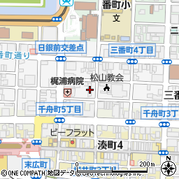 愛媛県林業会館周辺の地図