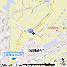 福岡県宗像市池田3549-1周辺の地図