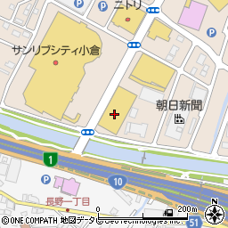 コジマ×ビックカメラ小倉店周辺の地図