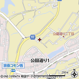 福岡県宗像市池田3549-22周辺の地図