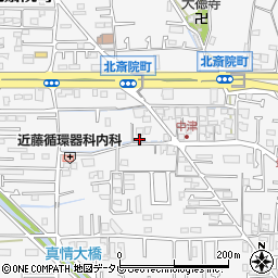 愛媛県松山市北斎院町406周辺の地図