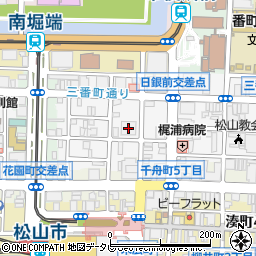 シティータワー松山周辺の地図