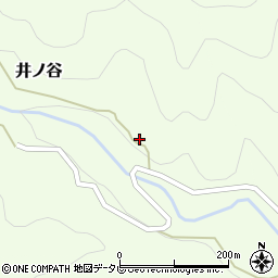 徳島県那賀郡那賀町井ノ谷下日浦周辺の地図