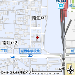 愛媛県松山市南江戸1丁目7周辺の地図