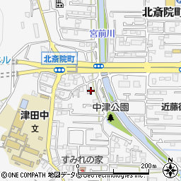 愛媛県松山市北斎院町1156-11周辺の地図