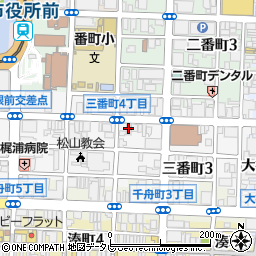 愛媛汽船ビル周辺の地図