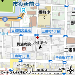 松山中央法律事務所（弁護士法人）周辺の地図
