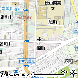 愛媛県松山市錦町99周辺の地図