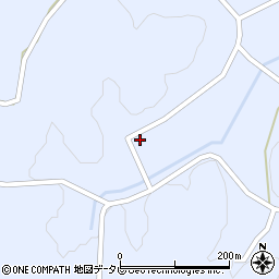 徳島県阿南市新野町柳田周辺の地図