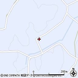徳島県阿南市新野町（柳田）周辺の地図