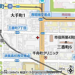 株式会社メニコン　松山営業所周辺の地図