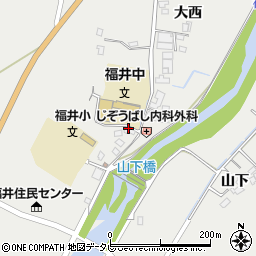 徳島県阿南市福井町大西185周辺の地図