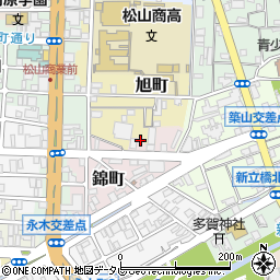 愛媛県松山市錦町6-5周辺の地図