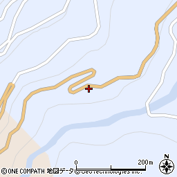 徳島県三好市東祖谷小川17周辺の地図