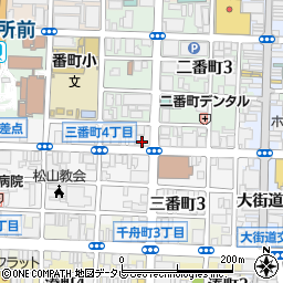 伊予銀行　個人ローン電話受付専用ダイヤル周辺の地図