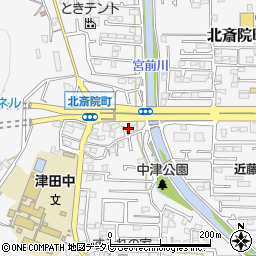 愛媛県松山市北斎院町939周辺の地図