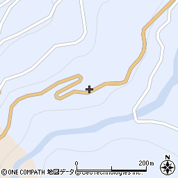 徳島県三好市東祖谷小川186周辺の地図
