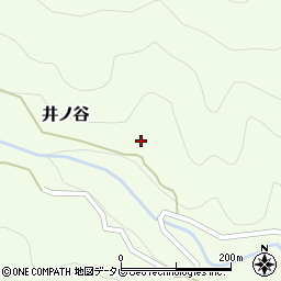徳島県那賀郡那賀町井ノ谷下日浦13周辺の地図
