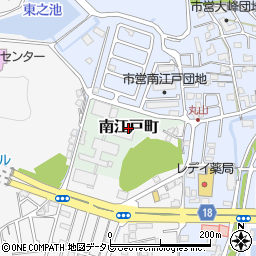 愛媛県松山市南江戸町周辺の地図