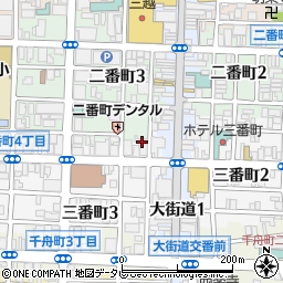 大衆酒場 民酒党 松山三番町本部周辺の地図