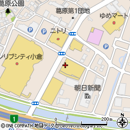 ゴルフ５小倉東インター店周辺の地図