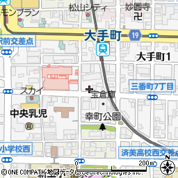 ローソン松山市民病院前店周辺の地図