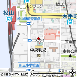 ファミリーマート松山市民病院前店周辺の地図