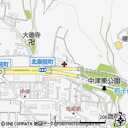愛媛県松山市北斎院町327周辺の地図