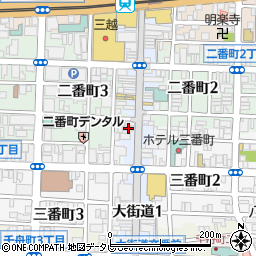 奇跡の手羽先　松山大街道店周辺の地図