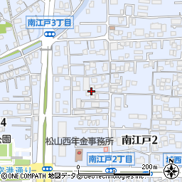 愛媛県松山市南江戸3丁目7周辺の地図