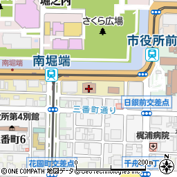 愛媛県警察本部　性犯罪被害相談電話周辺の地図