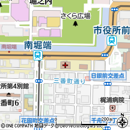 愛媛県警察本部周辺の地図