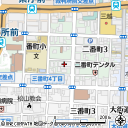 愛媛信用金庫本店営業部周辺の地図