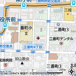 ＮＴＴ西日本愛媛支店二番町会館周辺の地図