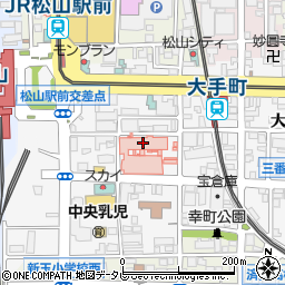 松山市民病院（永頼会）周辺の地図