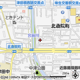 愛媛県松山市北斎院町656周辺の地図